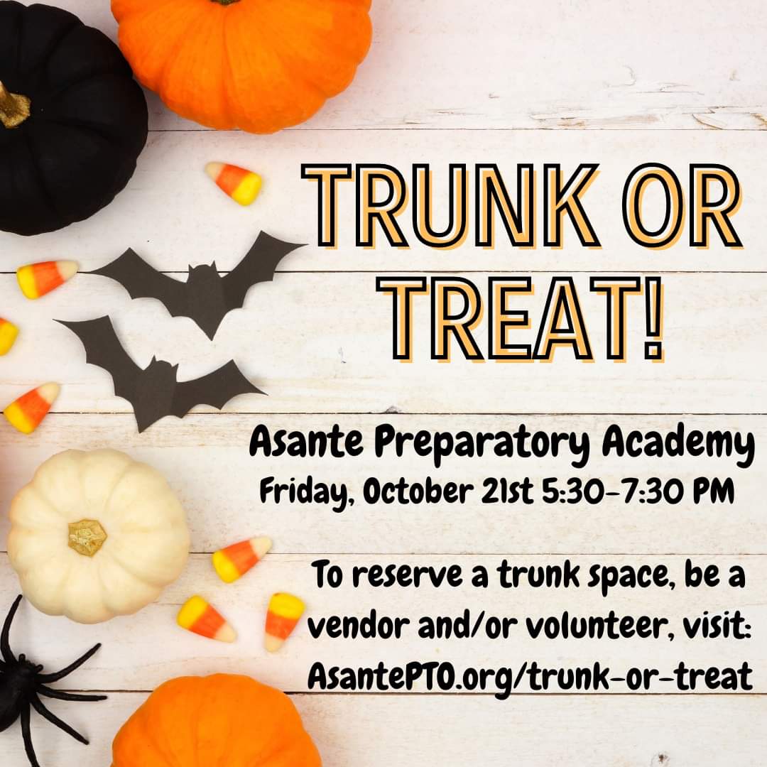 Trunk or Treat October 21 5:30-7:30 PM 